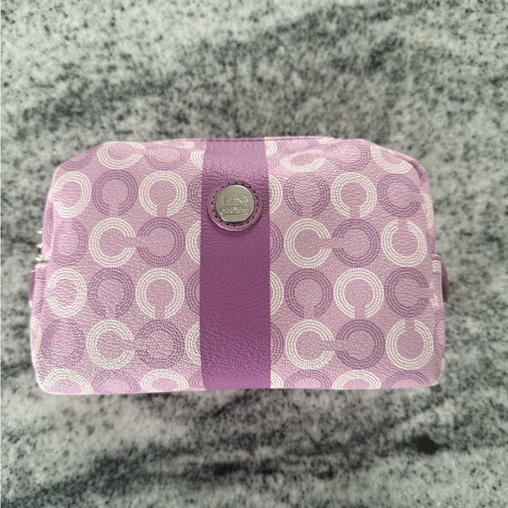 Coach Purple Cosmetic Bag